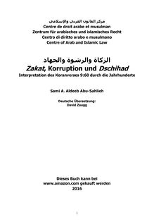 Zakat, Korruption und Dschihad: Interpretation des Koranverses 9:60 durch die Jahrhunderte