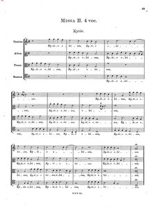 Partition Missa , 4 voc., Missae quaternis, v, vi et viii vocibus, 1599 par Hans Leo Hassler
