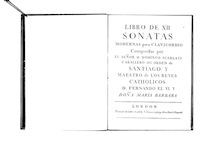 Partition complète, Libro de 12 sonates Modernas para Clavicordio