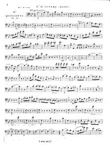 Partition basse (same as violoncelle 2), corde quintette No.11, Op.33
