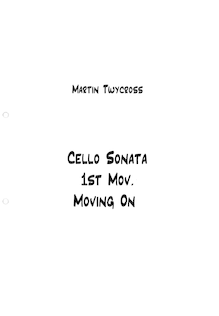 Partition complète, violoncelle Sonata, Sonata for Cello and Piano