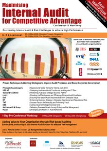 Maximising Internal Audit for Competitive Advantage (Code D)