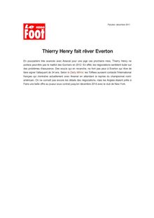 Thierry Henry fait rêver Everton