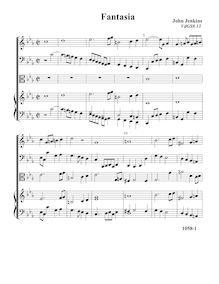 Partition Fantasia VdGS No. 13 - partition complète, fantaisies et Pavin pour 3 violes de gambe et orgue