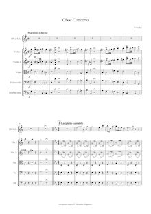 Partition complète, Concerto per hautbois, E♭, Bellini, Vincenzo par Vincenzo Bellini