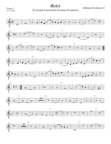 Partition ténor viole de gambe 3, octave aigu clef, Motets, Ferrabosco Sr., Alfonso