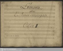 Partition clarinette 2, Leonora, Leonora, ossia L’amore conjugale&nbsp;; Leonore