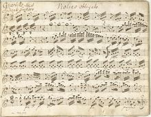 Partition violon (2), 5 quatuors, G, D, G, B♭, G., Toeschi, Carl Joseph