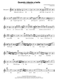 Partition Soprano 1 (Descant enregistrement  1), madrigaux, Book 6 par Carlo Gesualdo