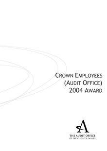 NSW Audit Office - Info - Crown Employees Audit Office  2004 Award