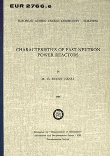 CHARACTERISTICS OF FAST NEUTRON POWER REACTORS