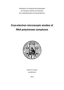 Cryo-electron microscopic studies of RNA polymerase complexes [Elektronische Ressource] / Anselm G. Kusser
