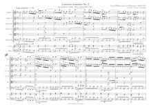 Partition complète, Concerto armonico No.2 en B-flat major, Bb major