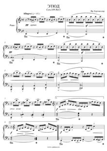 Partition , L Orage, 18 Etudes, Op.109, Burgmüller, Friedrich