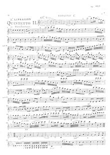 Partition parties complètes, 5 corde quintettes, Boccherini, Luigi par Luigi Boccherini