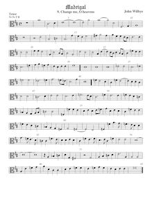 Partition ténor viole de gambe, alto clef, madrigaux - Set 2, Wilbye, John par John Wilbye