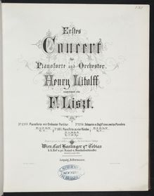 Partition Piano Concerto No.1 (S.124), Collection of Liszt editions, Volume 9