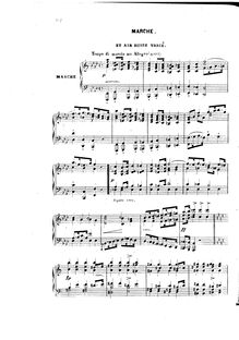 Partition complète, Marche et air Russe varié, F minor, Kalkbrenner, Friedrich Wilhelm