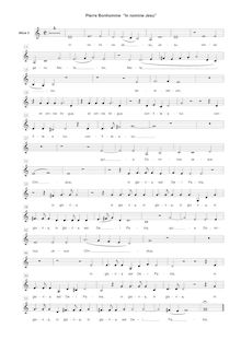 Partition Alto 2 , partie, Melodiae sacrae, Bonhomme, Pierre