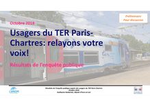 Résultats de la consultation ligne TER Paris Chartres 