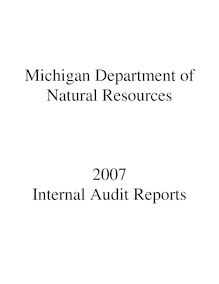 2007 MDNR Internal Audit Reports