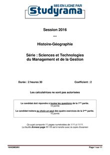 Bac2016technos-Histoire-géographie-pondichéry