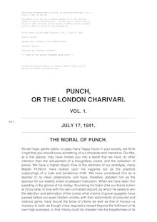 Punch, or the London Charivari, Volume 1, July 17, 1841