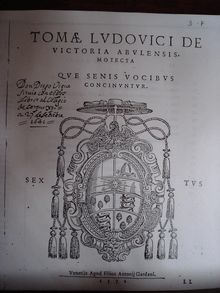 Partition Sextus, Motecta I, Victoria, Tomás Luis de