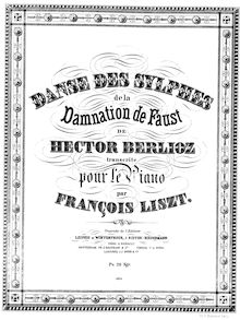 Partition complète (S.475), monochrome A4, La damnation de Faust, Légende dramatique (Opéra de concert)