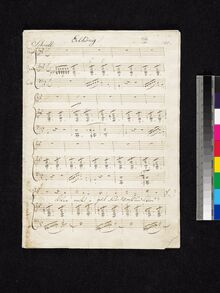 Partition complète, Erlkönig, D.328 (Op.1), The ErlkingLe Roi des Aulnes par Franz Schubert