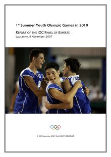 1st Summer Youth Olympic Games in 2010 