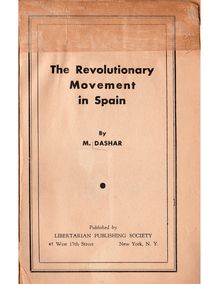 The revolutionary movement in Spain