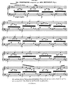 Partition No.2 - La Fontaine, 2 nocturnes, Op.6, Henselt, Adolf von