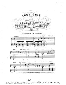 Partition complète, Lucy Gray, G major, Composer