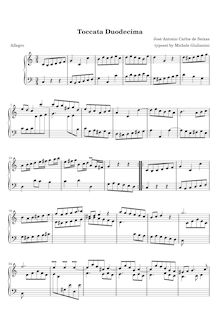 Partition Toccata No.22, Toccatas pour clavecin, Seixas, Carlos