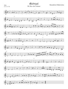 Partition ténor viole de gambe 1, aigu clef, Il quinto libro de madrigali a cinque voci. par Benedetto Pallavicino