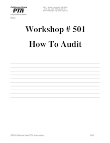#501 How to Audit-Pickford