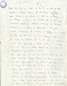 Carta de Jorge Luis Borges a Miguel de Unamuno. [S.l.], 1923