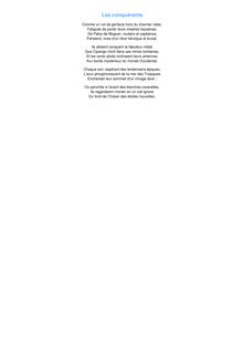 Les Conqu rants Lire En Document Heredia Livre Num rique 