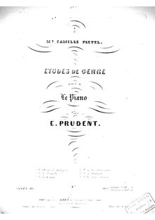 Partition , Le Ruisseau, Études de genre pour le piano, Prudent, Émile
