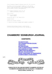 Chambers s Edinburgh Journal, No. 447 - Volume 18, New Series, July 24, 1852