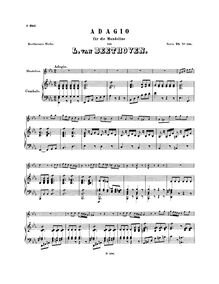 Partition complète, Adagio pour mandoline et clavecin, Adagio für die Mandoline