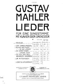 Partition 11a. Revelge, Des Knaben Wunderhorn, Mahler, Gustav
