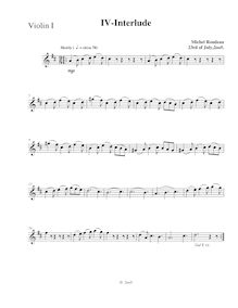 Partition violon 1,  No.4 en D major, D major, Rondeau, Michel