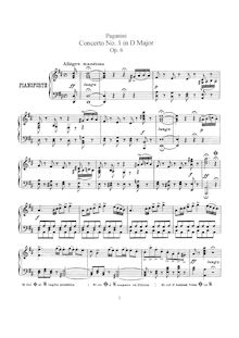 Partition violon et partition de piano, solo , partie, violon Concerto No.1