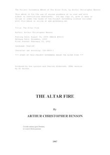 The Altar Fire