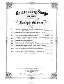 Partition complète, 4 Romancer, Glæser, Joseph par Joseph Glæser