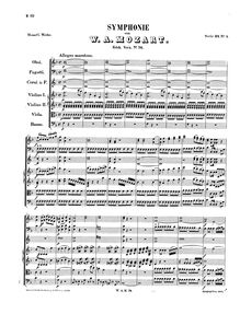 Partition complète, Symphony No.43, F major, Mozart, Wolfgang Amadeus