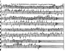 Partition complète,  en D minor et  en D, D major and D minor, Purcell, Daniel