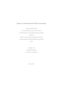 Essays in International Macroeconomics [Elektronische Ressource] / Almira Buzaushina